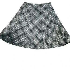 JG Hook Wool Blend Midi Multicolor Skirt Size 22W